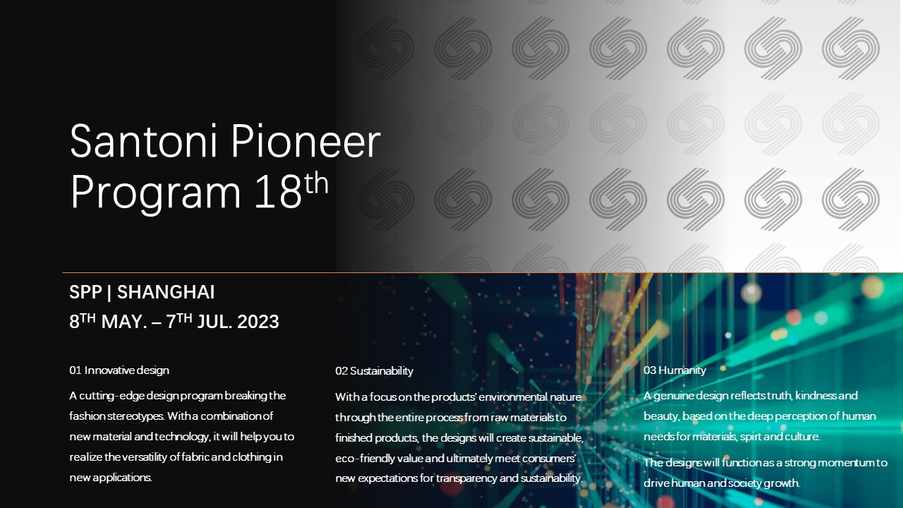 The 18th Santoni Pioneer Program Open for  Application